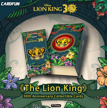 Load image into Gallery viewer, The Lion King 30th Anniversary Collectible Cards 1 Box 10 Bags
