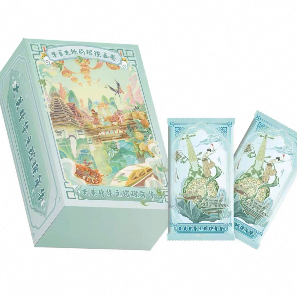 Zhong Hua Flower Blossom/ Bright Years collectible card 10bags 1 set card Series unboxing card game 1bag 3PCS Card Ornement Gift collection For Use 15 Years