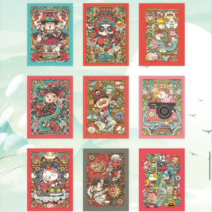Zhong Hua Flower Blossom/ Bright Years collectible card 10bags 1 set card Series unboxing card game 1bag 3PCS Card Ornement Gift collection For Use 15 Years