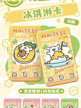 Load image into Gallery viewer, Maltese Theme Creative Collectible 3D Sticky Notes  and Ice Cream Cards
