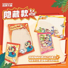 Load image into Gallery viewer, Crayon Shin-chan Our Dinosaur Diary Badge Draw rarecards  unboxing card game 1 Box 12 bags cards
