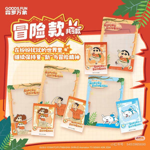 Crayon Shin-chan Our Dinosaur Diary Badge Draw rarecards  unboxing card game 1 Box 12 bags cards