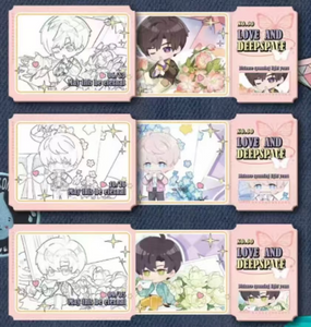 [GUANGLIE]Love and Deepspace Heart's Wild Fervor High-End Mini Cards - Luxury Collector's Set