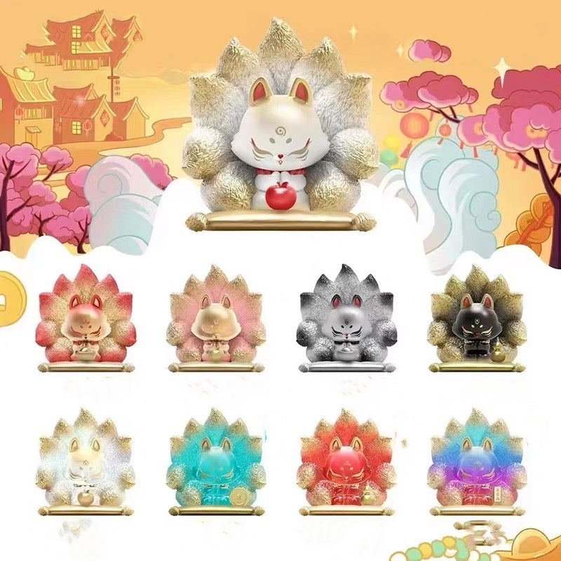 Ancient Nine Tale Fox Series Mystery PVC Doll BOX A SET 6 PCS For use 15 years old or above